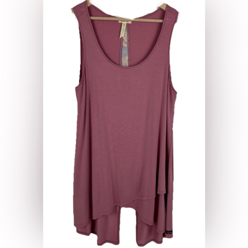Women’s Matilda Jane Secret Garden Floral Flowy Loose Fit Tunic Tank Top Size L